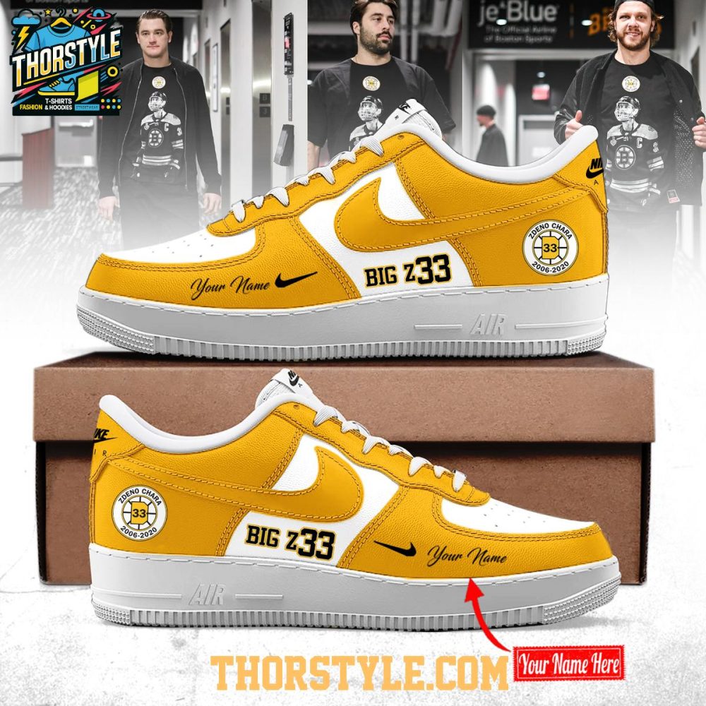 Boston Bruins Zdeno Chara Bigz33 Night 2026 Air Force 1 Shoes