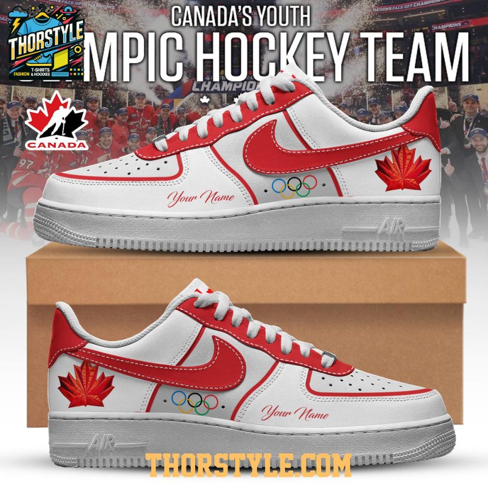 Canada Olympic 2026 Hockey Personalized Air Force 1 Shoes