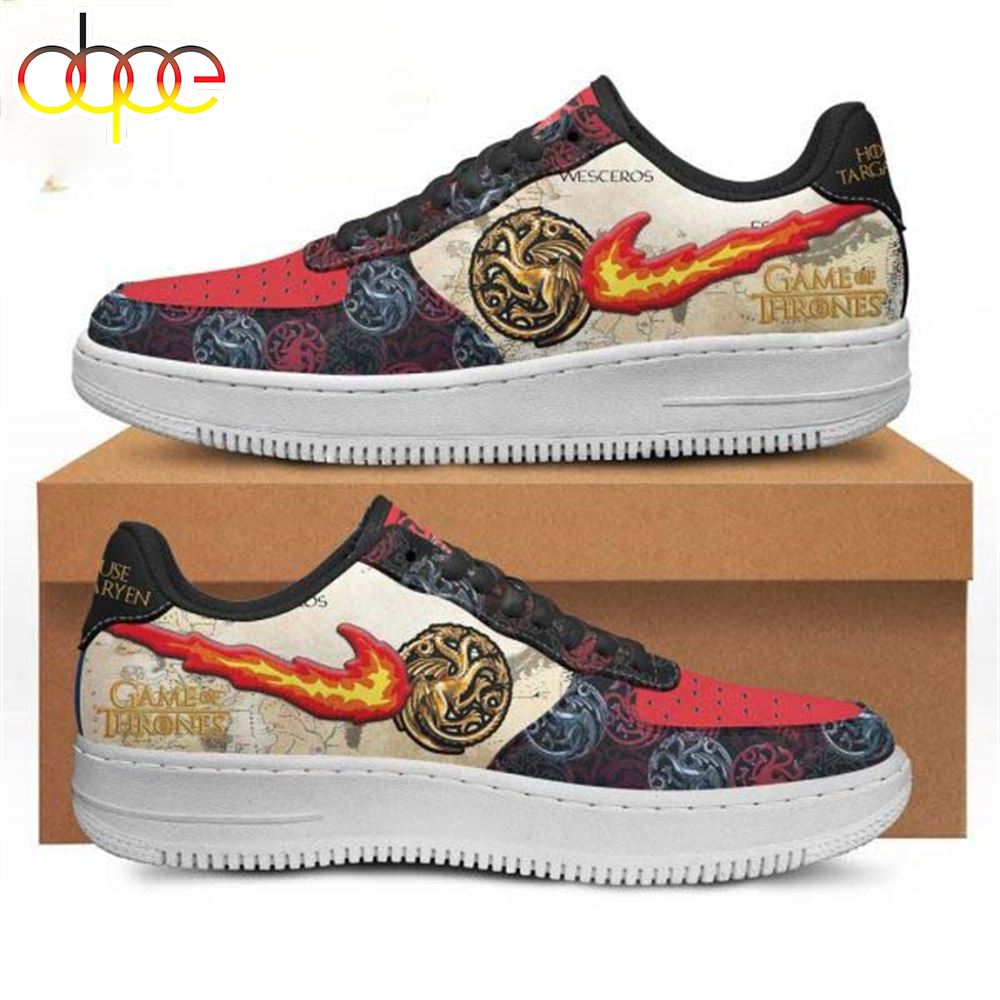 Game Of Thrones House Targaryen Air Force 1 Sneakers