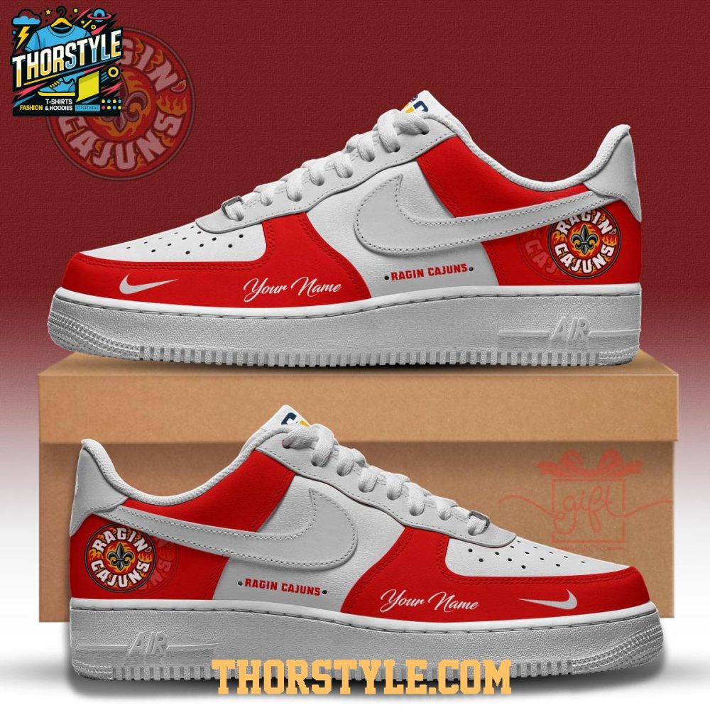 Louisiana Ragin' Cajuns 2025 Hear The Rage Personalized Air Force 1 Shoes