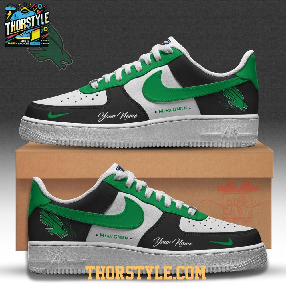 North Texas Mean Green 2025 Mean Green Nation Personalized Air Force 1 Shoes