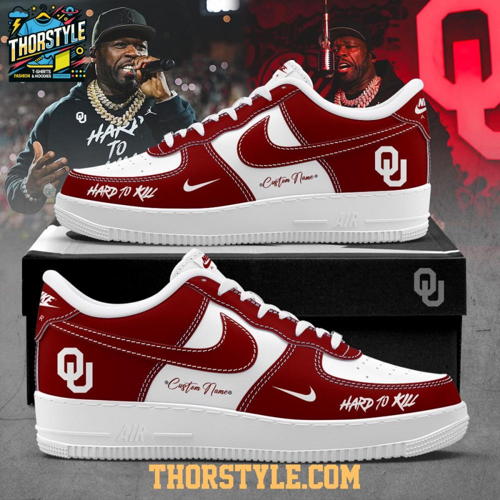 Oklahoma Sooners Hard To Kill 2025-2026 Personalized Air Force 1 Shoes