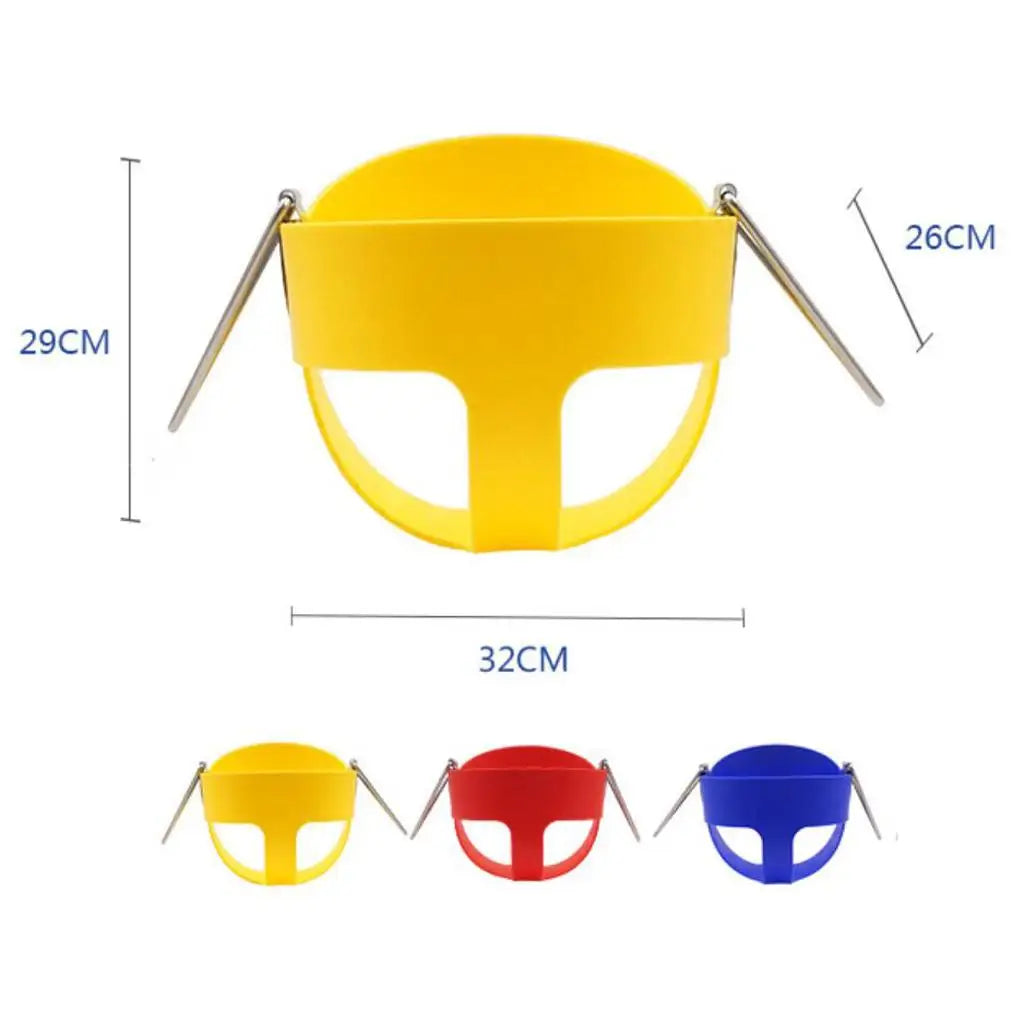 Full Bucket Swing Seat High Back Outdoor Toddler Playground Baby Toy for Garden Infant Safe Play