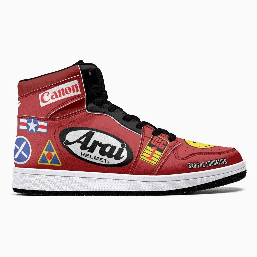 Akira Kaneda Bike Decals JD1 High Top Shoes