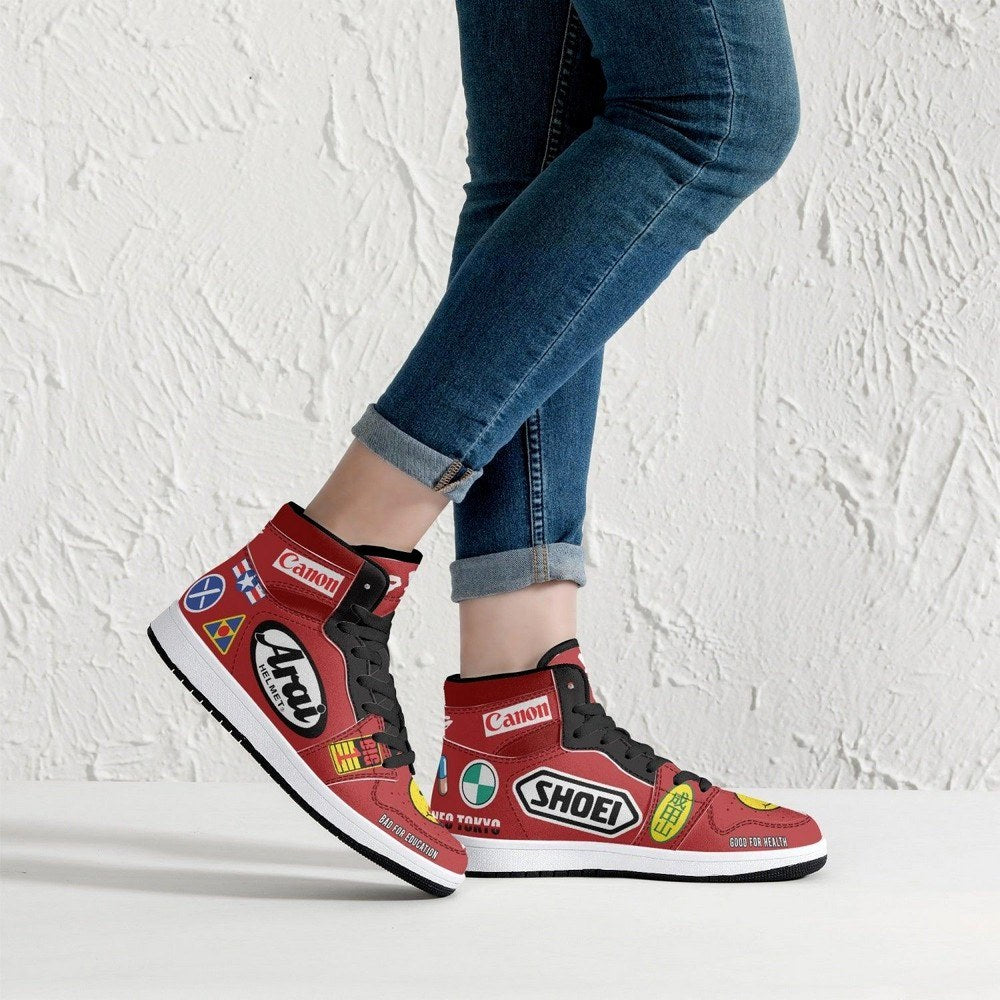 Akira Kaneda Bike Decals JD1 High Top Shoes