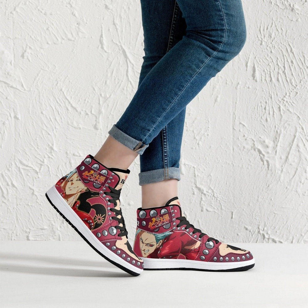 Ban Seven Deadly Sins JD1 High Top Shoes