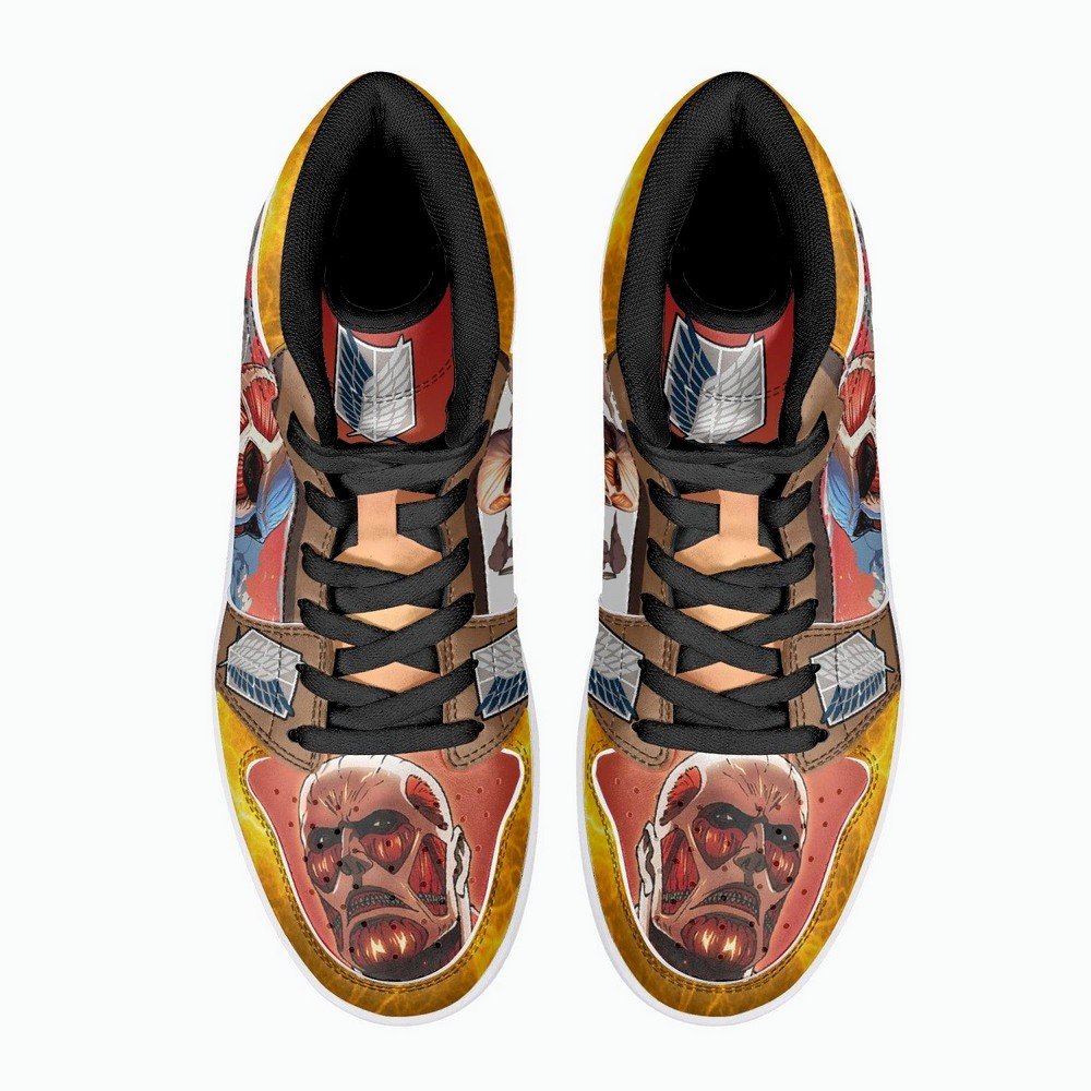 Bertholdt Hoover Colossal Titan Shingeki No Kyojin JD1 High Top Shoes