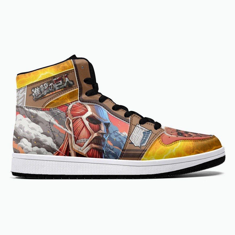 Bertholdt Hoover Colossal Titan Shingeki No Kyojin JD1 High Top Shoes