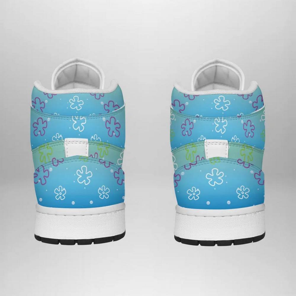 Bikini Bottom Pattern Spongebob Squarepants AJ1 Shoes