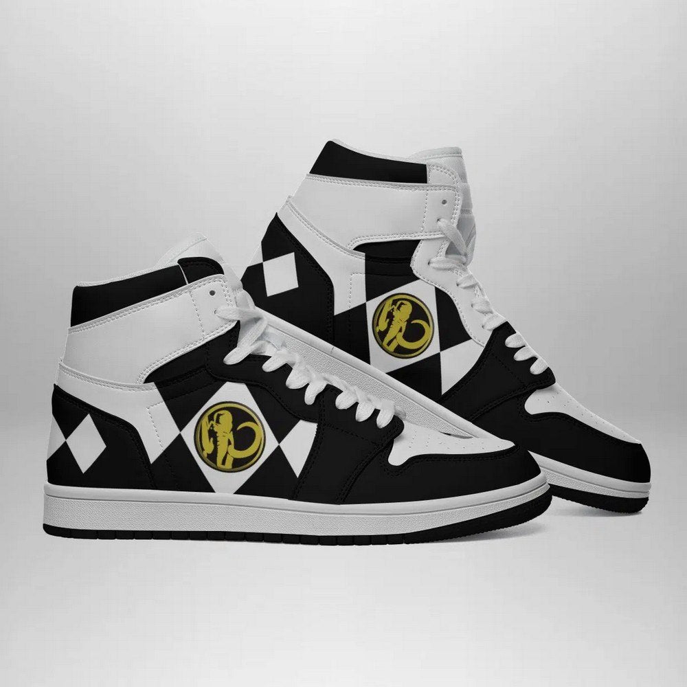 Black Ranger Mighty Morphin V2 Power Rangers AJ1 Shoes