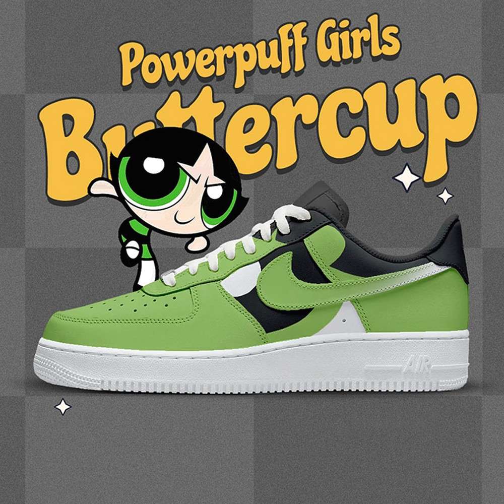 Buttercup The Powerpuff Girls AF1 Shoes