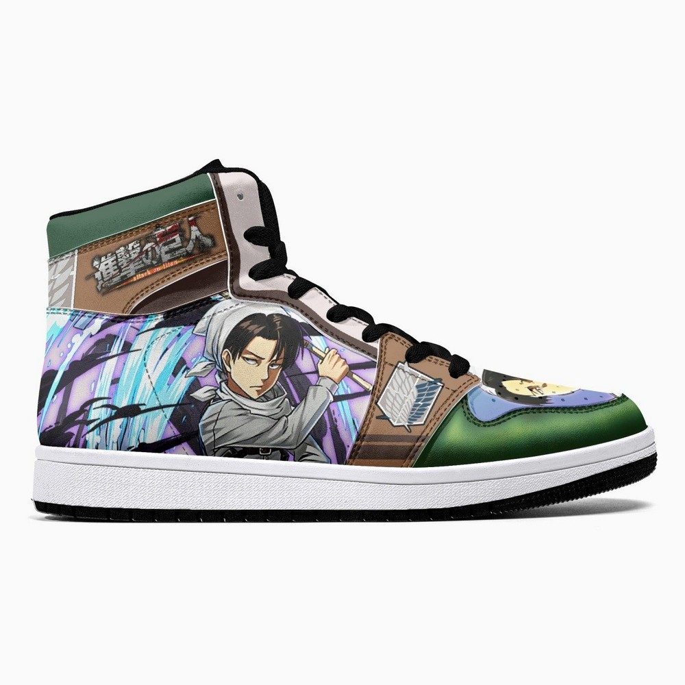 Captain Levi Cleaner Shingeki No Kyojin JD1 High Top Shoes