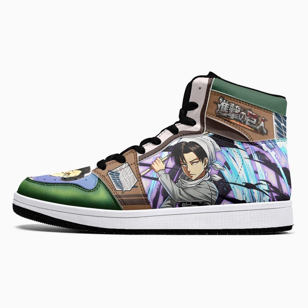 Captain Levi Cleaner Shingeki No Kyojin JD1 High Top Shoes