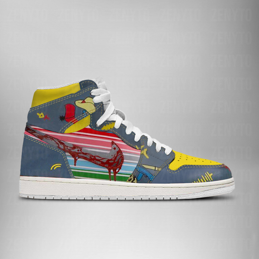 Chucky Halloween J1 High Top Shoes Version 3