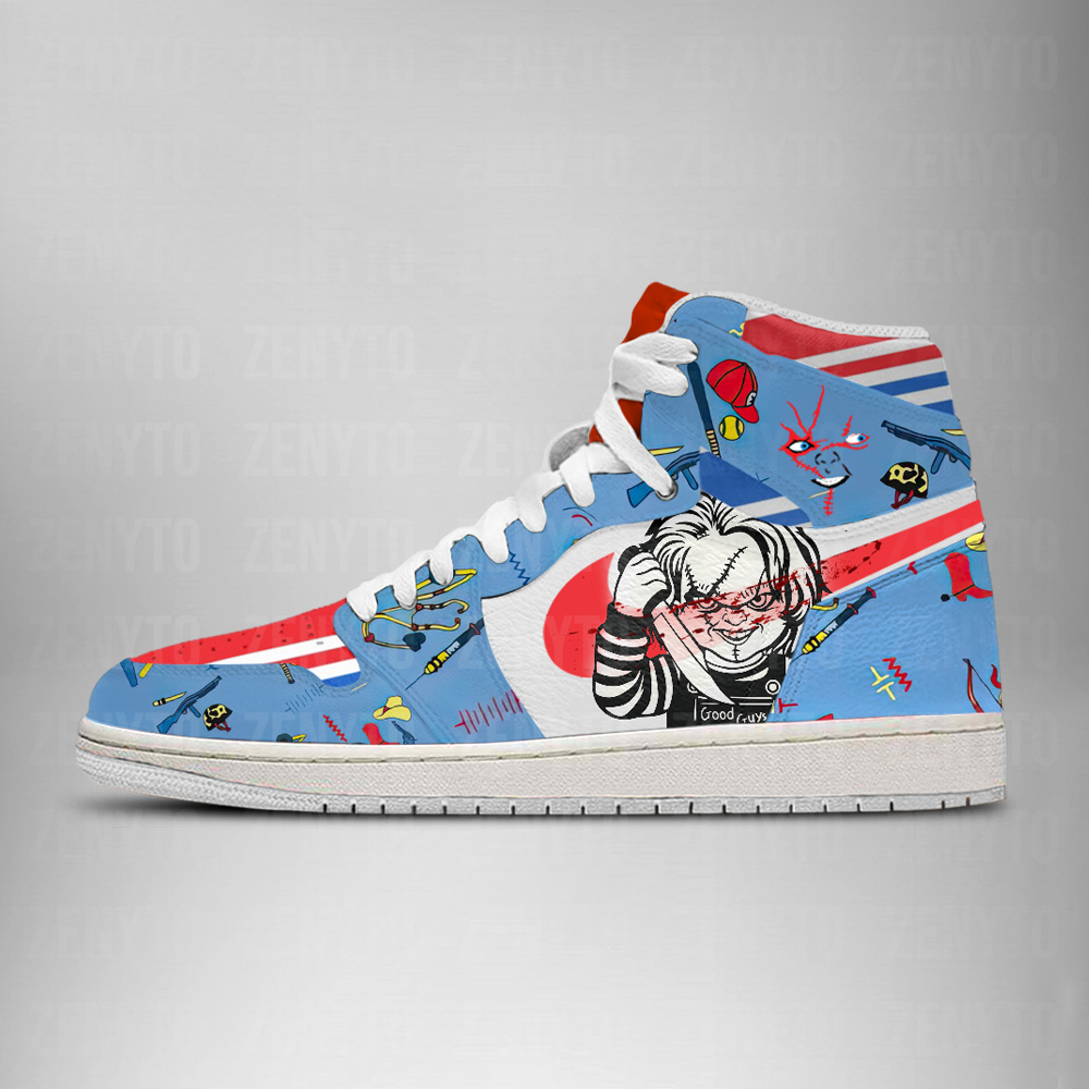 Chucky Halloween J1 High Top Shoes Version 5