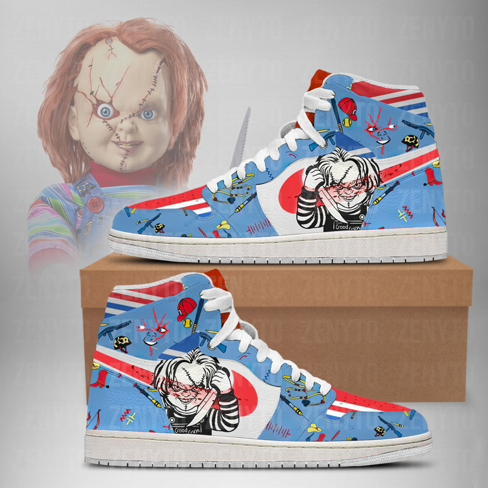 Chucky Halloween J1 High Top Shoes Version 5
