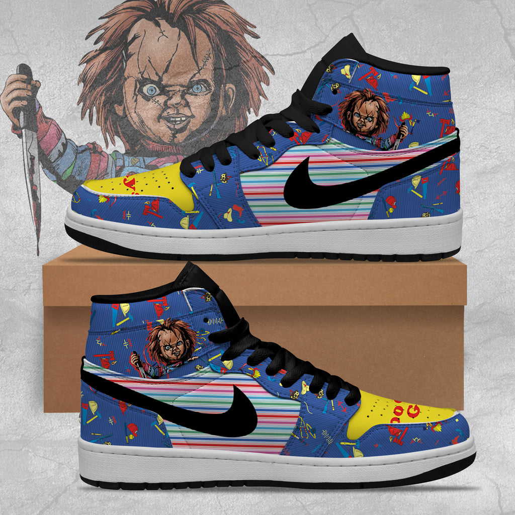 Chucky Halloween J1 High Top Shoes Version 6