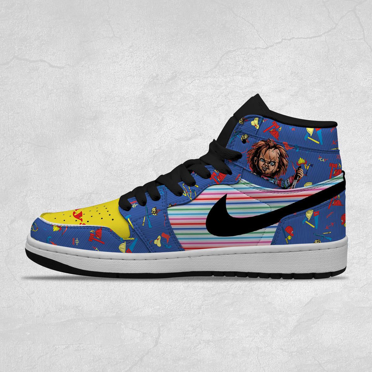 Chucky Halloween J1 High Top Shoes Version 6