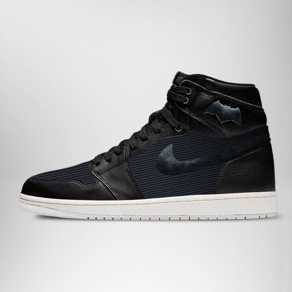 DC Justice League Batman AJ1 High Top Shoes Verse 2