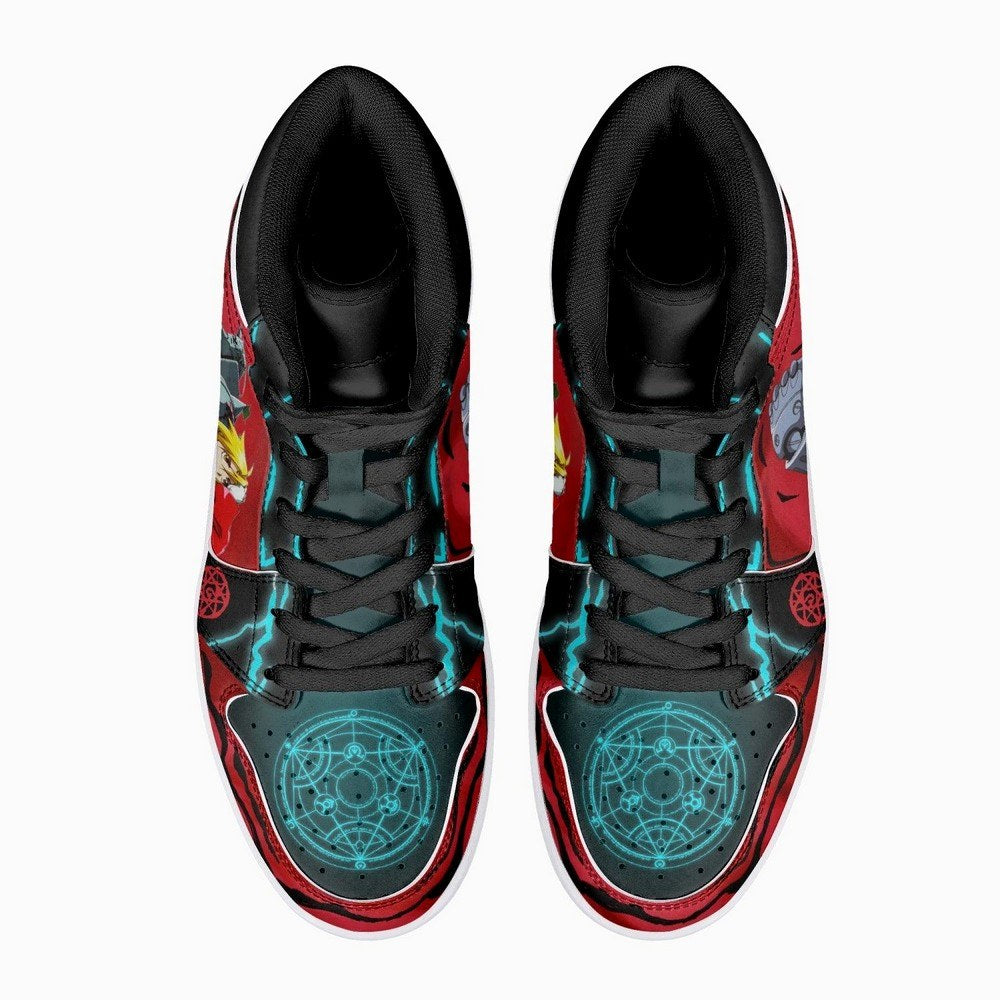 Edward And Alphonse Elric Fullmetal Alchemist JD1 High Top Shoes