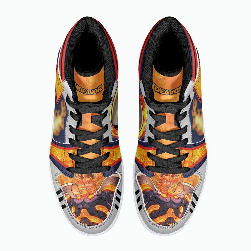 Enji Todoroki Endeavor My Hero JD1 High Top Shoes