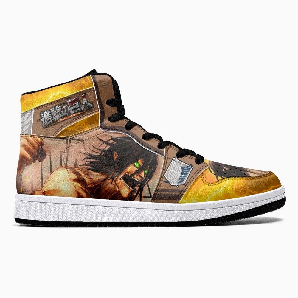 Eren Yeager Attack Titan Shingeki No Kyojin JD1 High Top Shoes