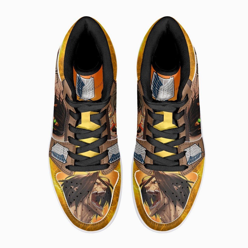 Eren Yeager Attack Titan Shingeki No Kyojin JD1 High Top Shoes