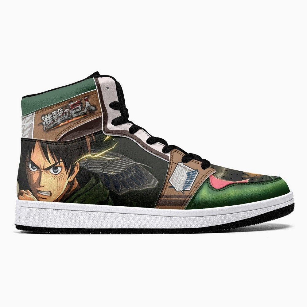 Eren Yeager Survey Corps Shingeki No Kyojin JD1 High Top Shoes
