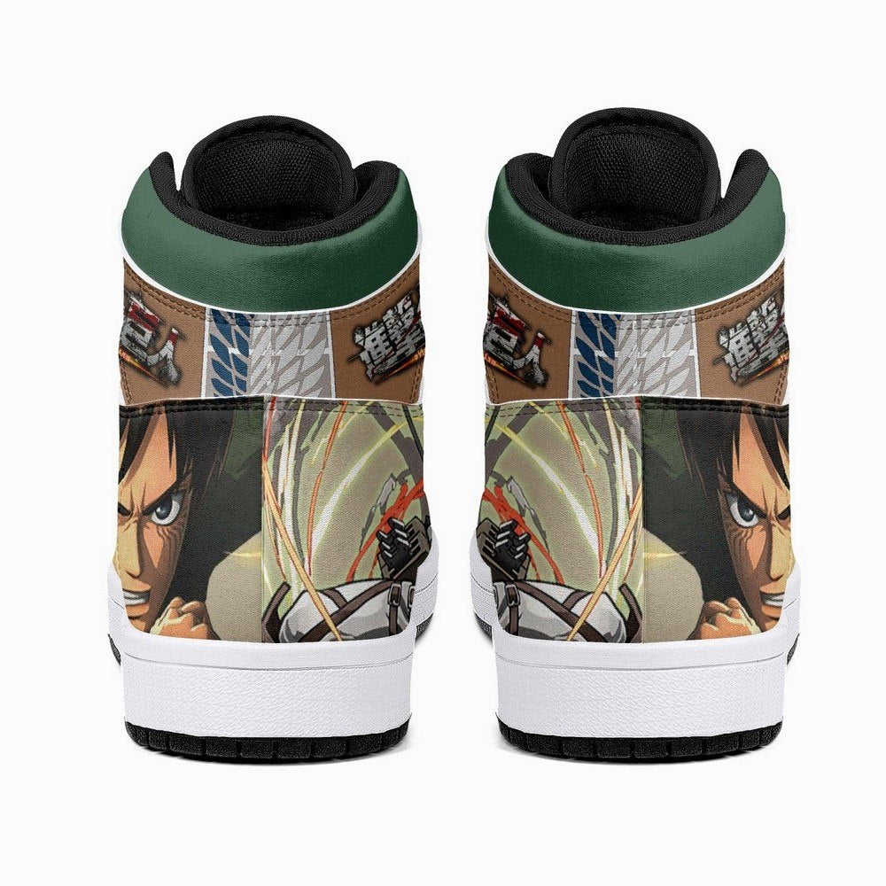 Eren Yeager Survey Corps Shingeki No Kyojin JD1 High Top Shoes