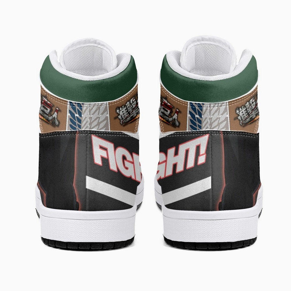Eren Yeager Timeskip Shingeki No Kyojin JD1 High Top Shoes