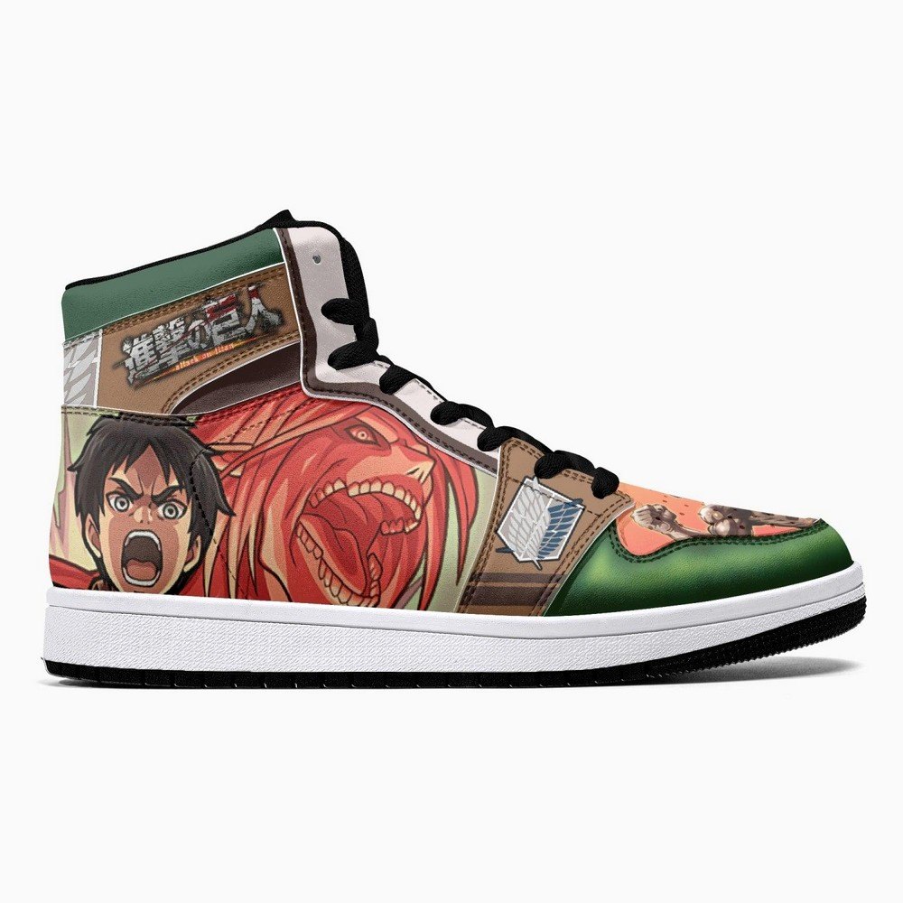 Eren Yeager Titan Transformation Shingeki No Kyojin JD1 High Top Shoes