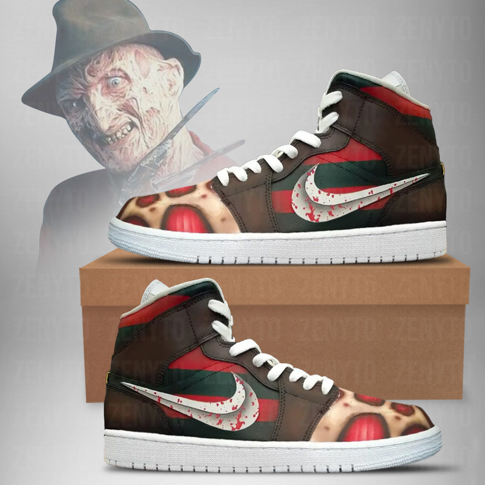 Freddy Krueger Halloween J1 High Top Shoes