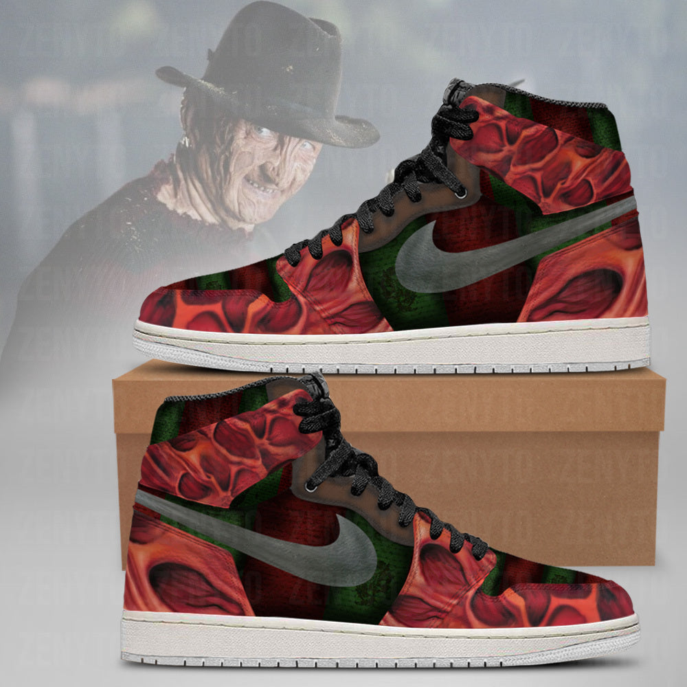 Freddy Krueger Halloween J1 High Top Shoes Version 2