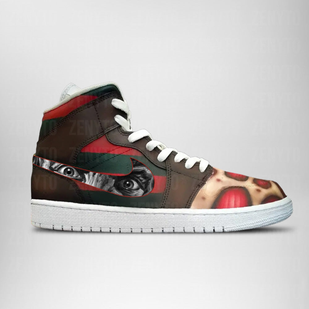 Freddy Krueger Halloween J1 High Top Shoes Version 3
