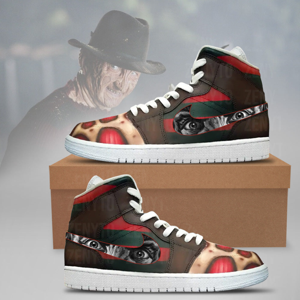Freddy Krueger Halloween J1 High Top Shoes Version 3