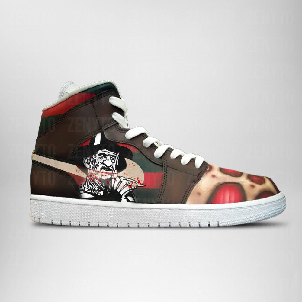 Freddy Krueger Halloween J1 High Top Shoes Version 4