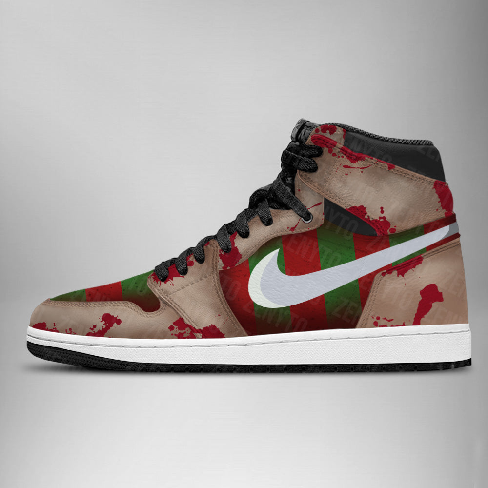 Freddy Krueger Halloween J1 High Top Shoes Version 5