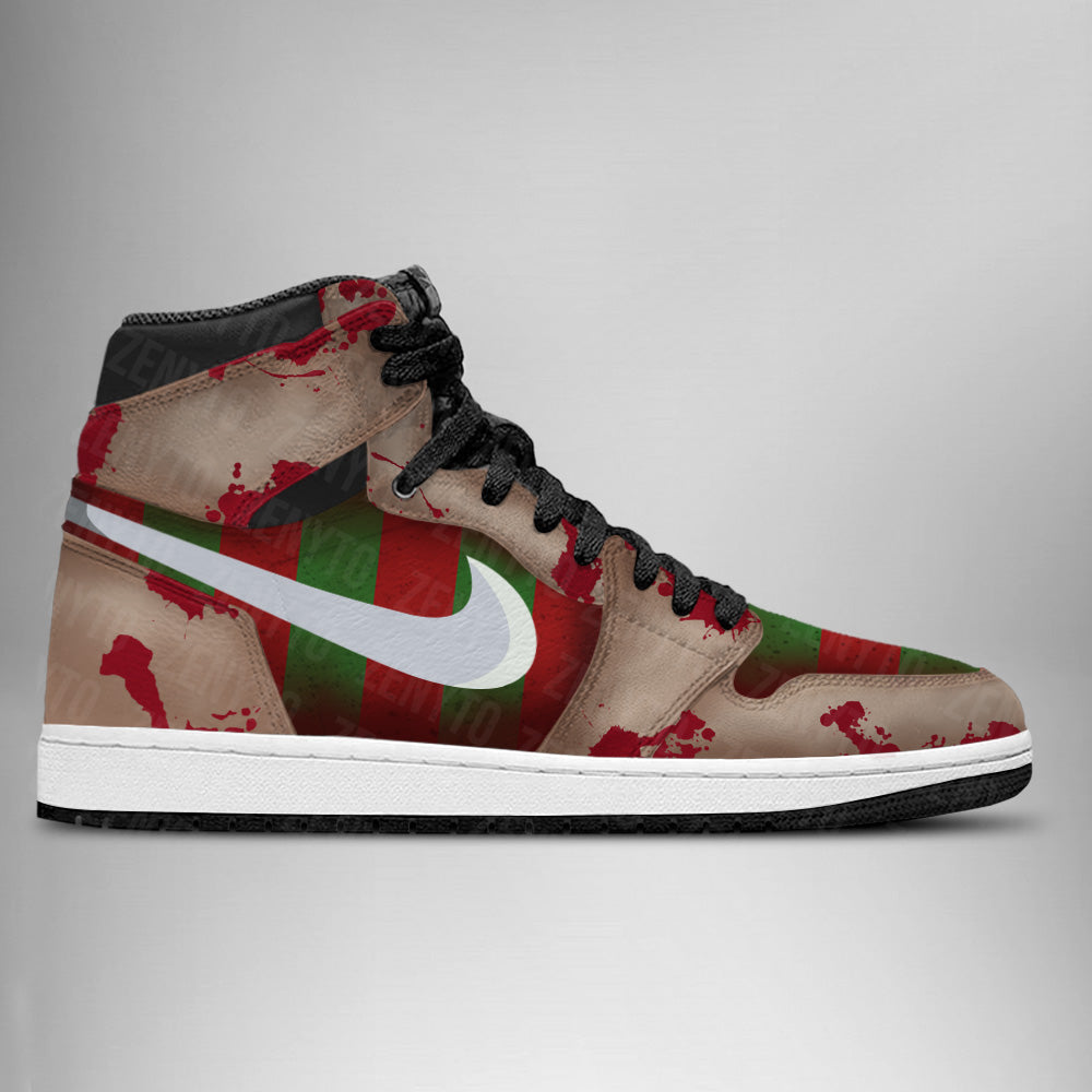 Freddy Krueger Halloween J1 High Top Shoes Version 5