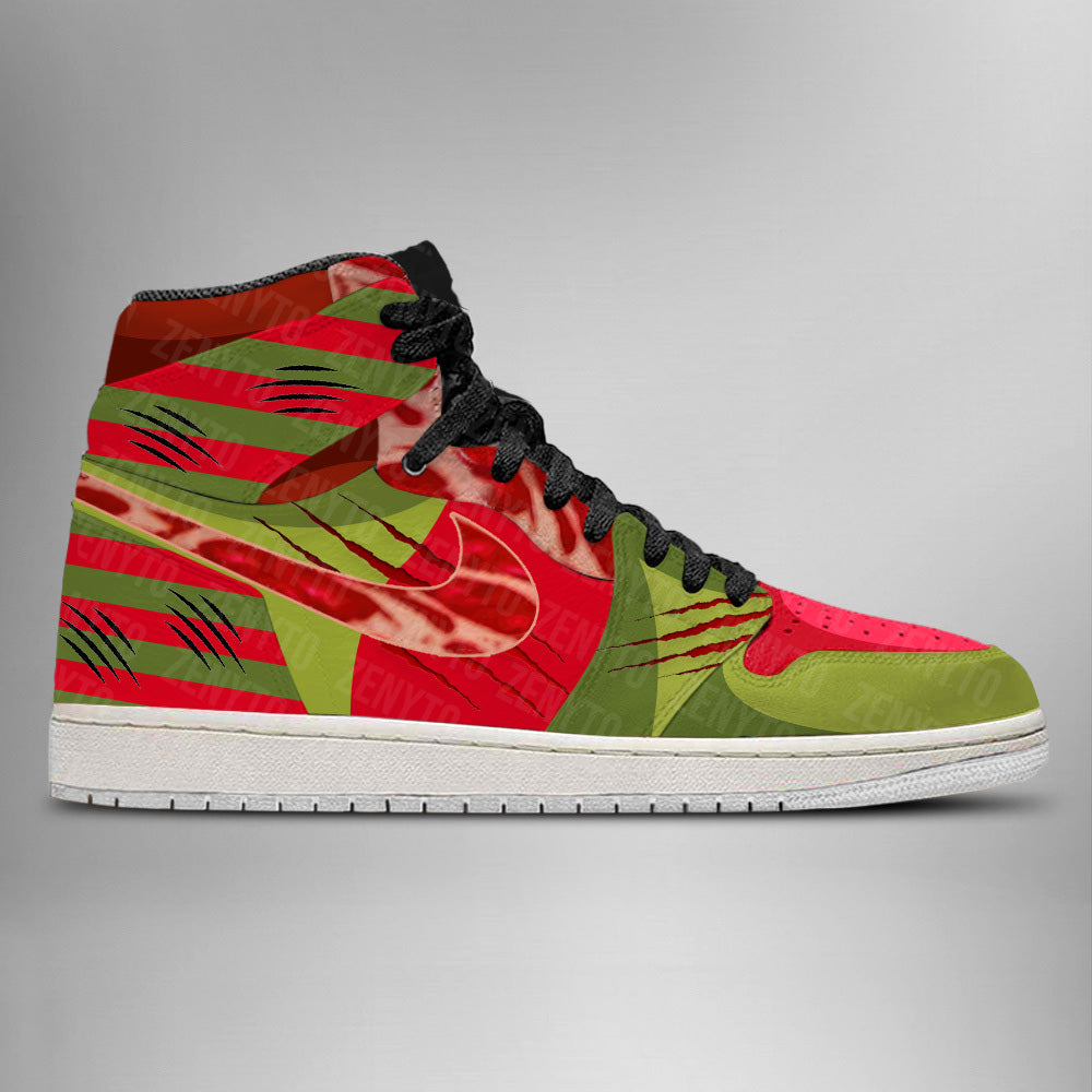 Freddy Krueger Halloween J1 High Top Shoes Version 6