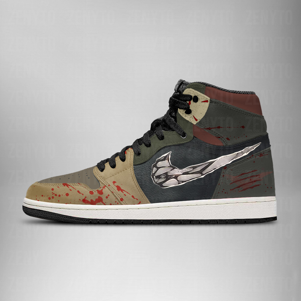 Freddy vs Jason Halloween J1 High Top Shoes
