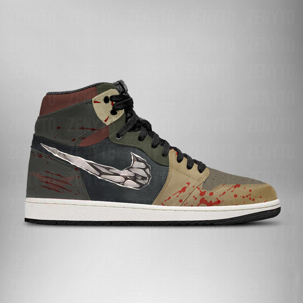 Freddy vs Jason Halloween J1 High Top Shoes