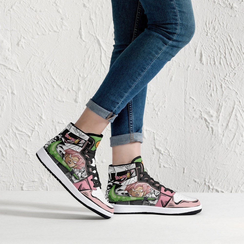 Goku Pink Dragon Ball Super JD1 High Top Shoes