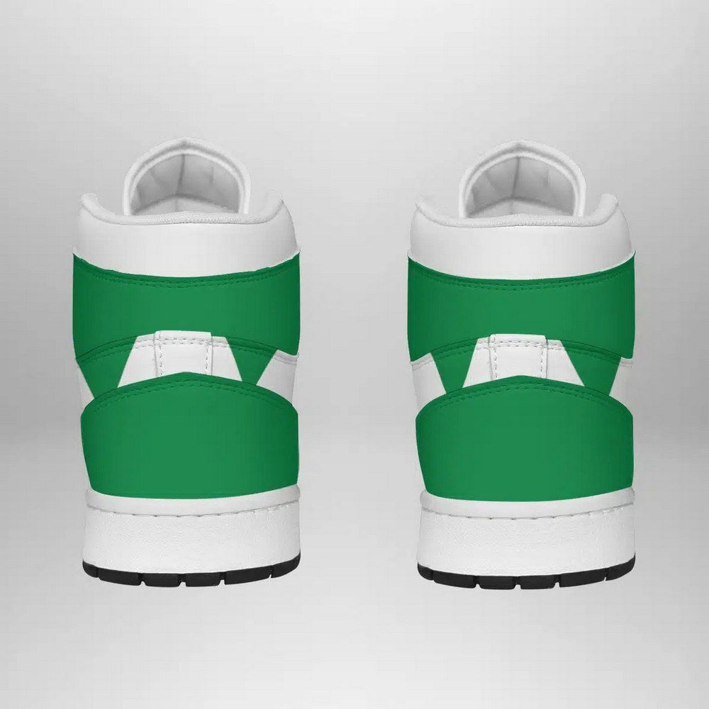 Green Ranger Mighty Morphin Power Rangers AJ1 High Top Shoes