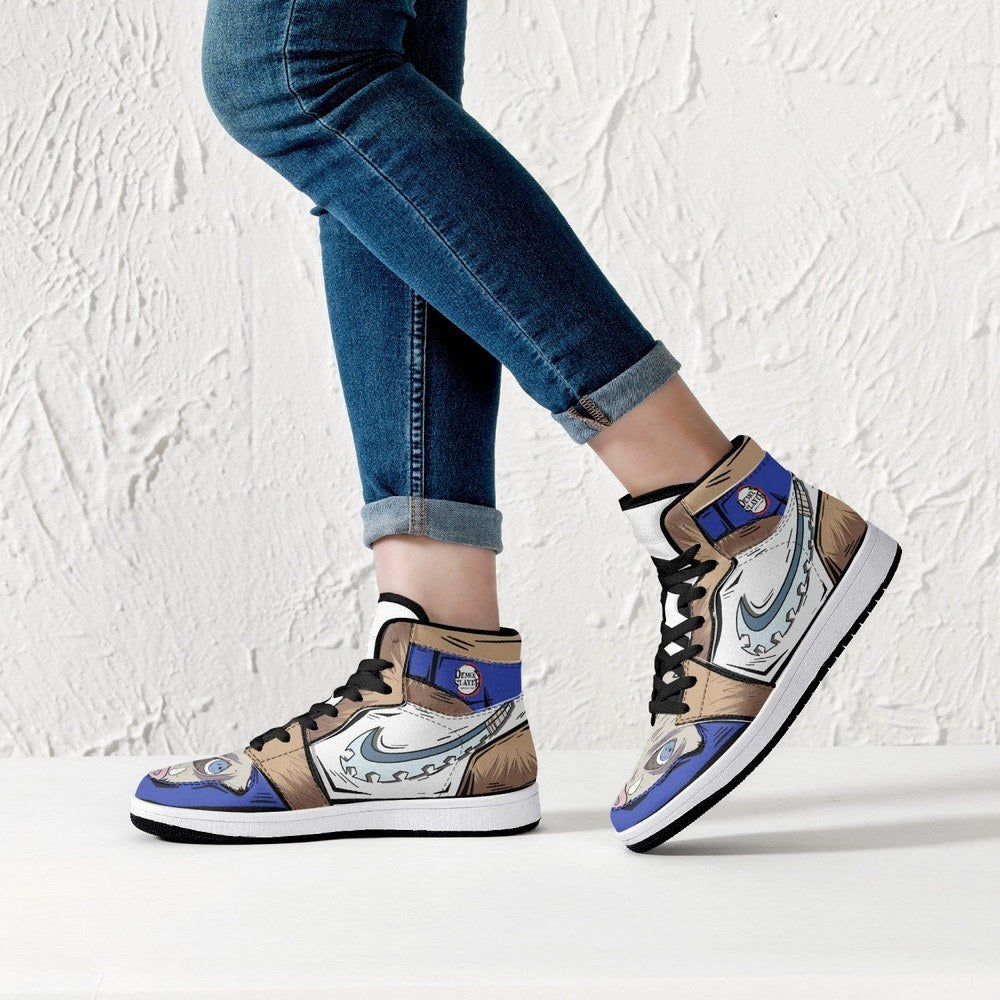 Inosuke Hashibira Demon Slayer JD1 High Top Shoes