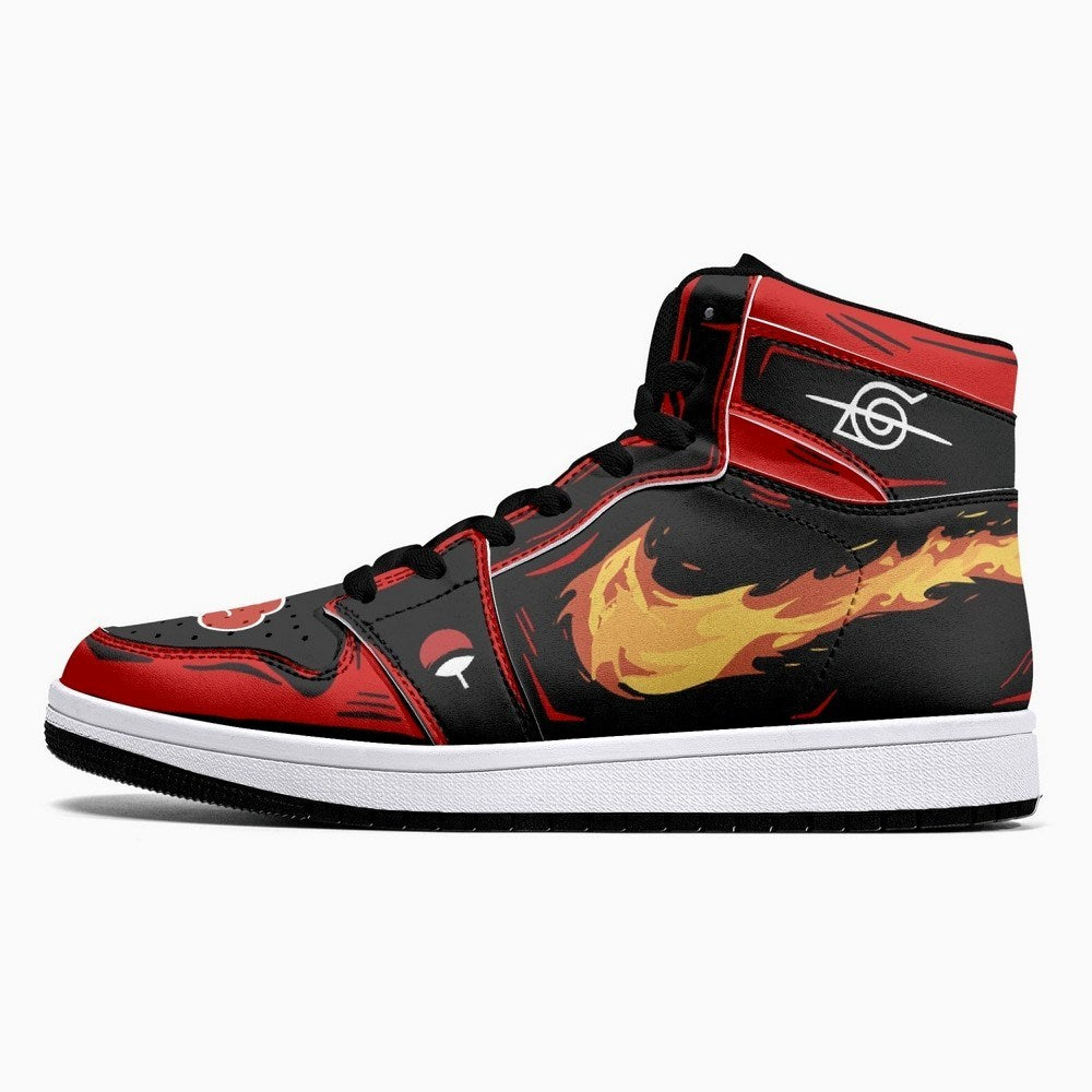 Itachi Clan Fireball Red Cloud Ninja JD1 High Top Shoes