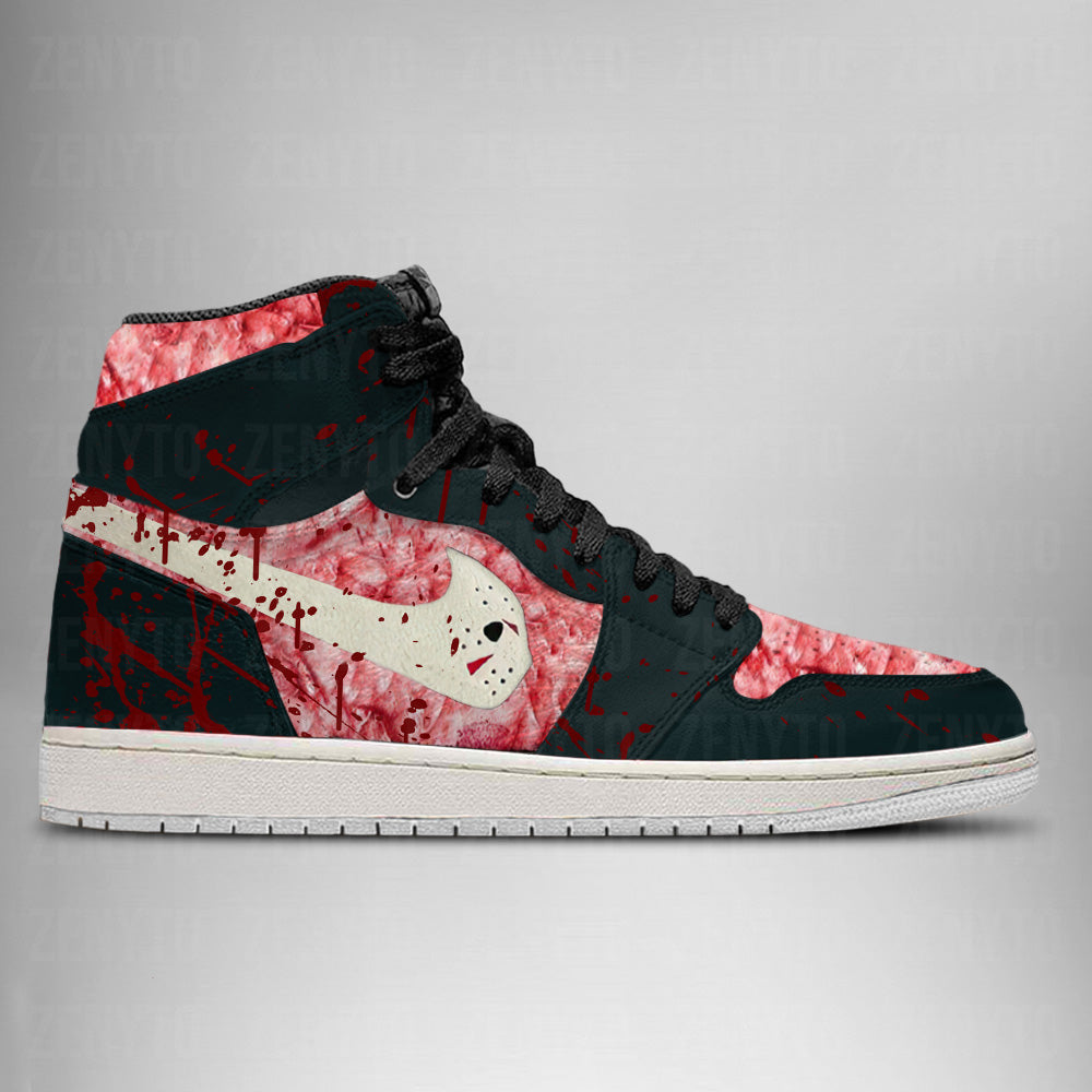 Jason Voorhees Halloween J1 High Top Shoes