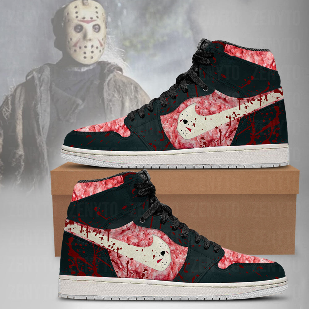 Jason Voorhees Halloween J1 High Top Shoes