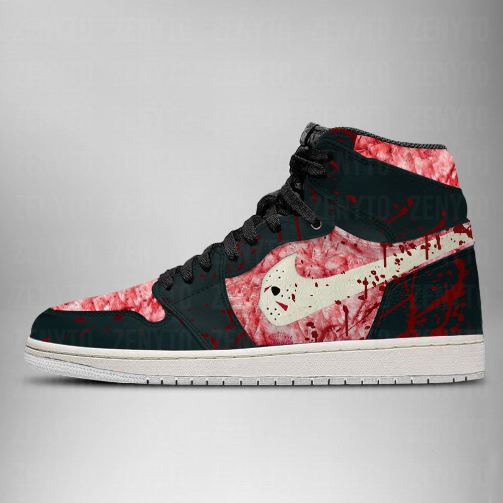 Jason Voorhees Halloween J1 High Top Shoes