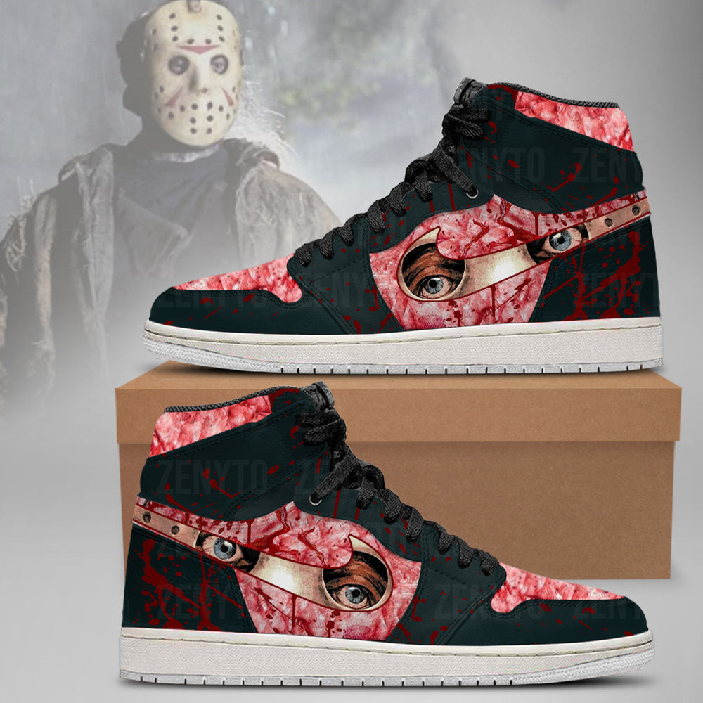 Jason Voorhees Halloween J1 High Top Shoes Version 2