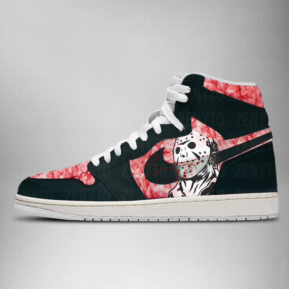 Jason Voorhees Halloween J1 High Top Shoes Version 3